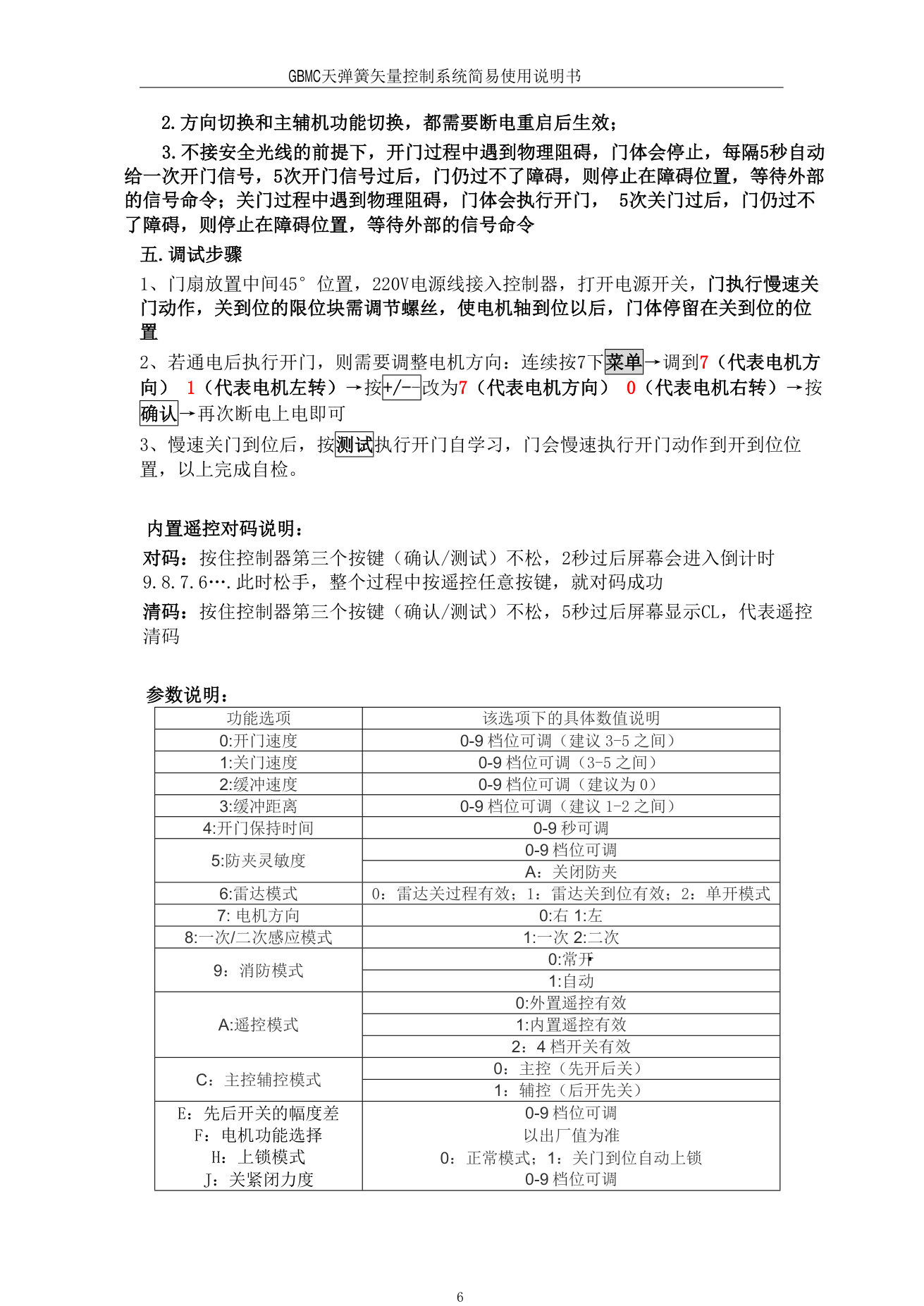 天弹簧100 150 250系列i矢量控制系统说明书（安装+调试） 第6页